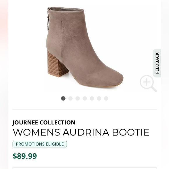 Journee Collection Women's Audrina Stacked Heel Dress Booties 8.5 / Retail $90 - Picture 9 of 9